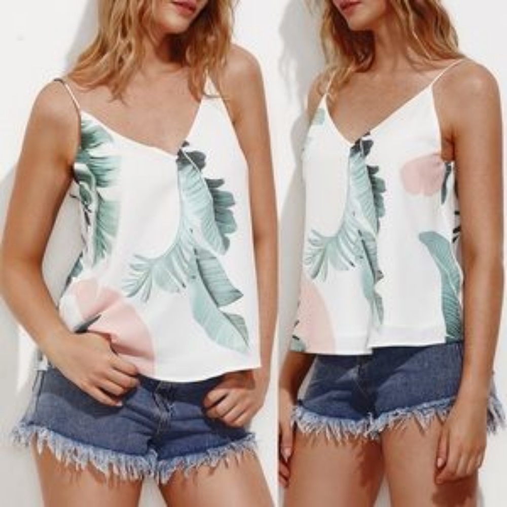 ❗️LAST❗️Tropical Print Tank - Picture 2 of 6